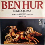 Mikl&oacute;s R&oacute;zsa Conducting National Philharmonic Orchestra And Chorus &lrm;&ndash; Ben Hur _ NM / VG+ vinil, LP, discmuzica neo clasica _ Decca, UK, 1977
