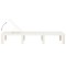 Sezlong, alb, plastic - 7