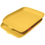 Tăviță documente Leitz Cosy A4 PS 2 buc/set galben chihlimbar