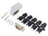 Conector D-Sub 9 pini tată 90&deg; alb