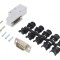 Conector D-Sub 9 pini tată 90&deg; alb