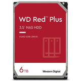 Hard Drive Red Plus WD60EFPX - 6 TB - 3.5 - SATA 6 GB/s, Western Digital