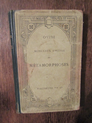 Metamorphoses - Ovide (texte latin) foto