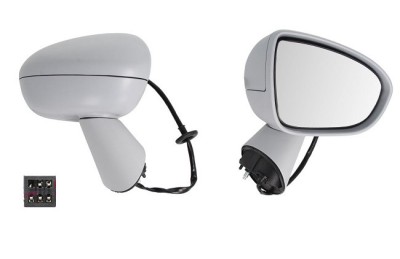 Oglinda exterioara Opel Meriva B, 06.2010-01.2014, Meriva B, 01.2014-, Dreapta, reglare electrica; grunduit; incalzita; geam convex; 5 pini; brat ogl foto