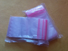 Set de 100 de pungi Ziplock (cu fermoar) - 100x150 mm foto