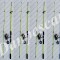SET 4 Lansete WB fibra sticla plina 2,70m cu 4 Mulinete FL EFB5000 6 rulmenti