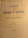 Curs de drept civil, m Cantacuzino,ed ii