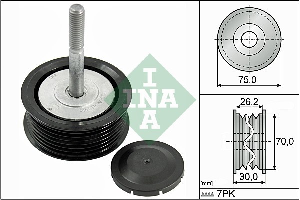INA 532 0792 10 Rola ghidare/conducere, curea transmisie