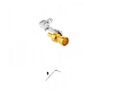 Cumpara ieftin Fluier auto pentru toba, imitator Turbo, 10.7 x 2.5 cm, pentru evacuari drepte, galben, Oem