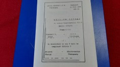 program cuplaj CFR Timisoara - Vulturii T. Lugoj, Electromotor - MInerul Ghelar