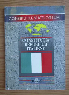 Constitutia Republicii Italiene foto