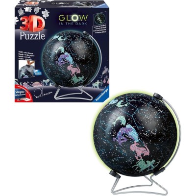Ravensburger - Puzzle 3D glob lumineaza in intuneric 180 piese foto