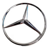 Emblema stea spate, Mercedes-Benz, Pentru Mercedes C-CLASS W205, Argintiu, Mercedes Benz