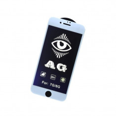 Folie de Protectie Sticla Anti Blue Matte White 3D Iphone 7 8