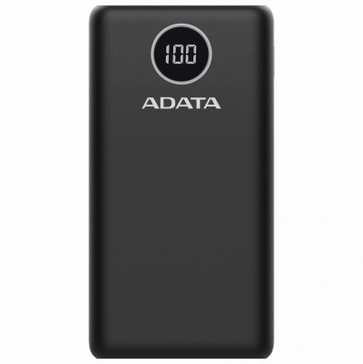 POWER BANK ADATA 20000mAh, Quick Charge 3.0 + PD 18W, 2 x USB &amp;amp;amp; 1 x USB-C, digital display pt. status baterie, P20000QCD 20.000 mAh, total 3A, bla foto