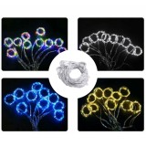 Perdea Luminoasa Craciun 3x3m, 384 LED-uri, Exterior/Interior, IP44, Multicolor/Albastru/Alb Cald/Rece
