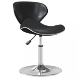 vidaXL Scaun de bucătărie, negru, piele ecologică 3088596