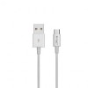 CABLU MICRO USB 1M SILVER EDITON - ALB, V-TAC