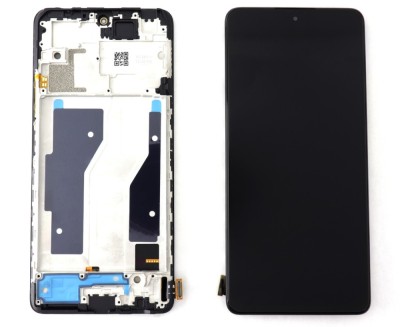 Display Xiaomi Redmi Note 10 Pro OEM OLED cu Rama Black Negru foto
