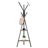 Cumpara ieftin Cuier negru lemn stejar Plento 50x50x181 cm