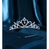 Cumpara ieftin Diadema (Coronita) Mireasa cu Strasuri - Argintie - 390120