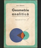 GEOMETRIE ANALITICĂ - MANUAL CLASA A XI-A - GH. D. SIMIONESCU - MATEMATICĂ / TRIGONOMETRIE