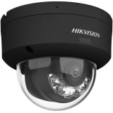 Camera de supraveghere IP Dome 6MP Smart Hybrid Light with ColorVu Hikvision DS-2CD2167G3-LIS2UY(2.8MM) BK, lentila fixa 2.8mm, iluminare min: Color: