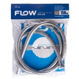 Furtun de dus inox 150 cm Flow FFD-150, crom, 1/2"