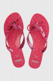 Melissa slapi MELISSA HARMONIC CHROME + DISNEY femei, culoarea roz, cu toc plat, M.35754.V096