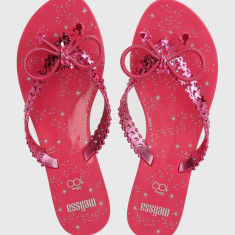 Melissa slapi MELISSA HARMONIC CHROME + DISNEY femei, culoarea roz, cu toc plat, M.35754.V096