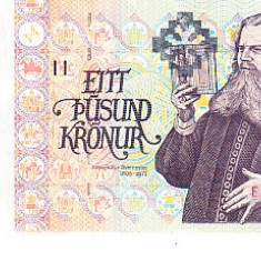 M1 - Bancnota foarte veche - Islanda - 1000 coroane - 2001