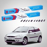 Cumpara ieftin Ștergătoare Ford Focus Gen I DAW/DBW Hatchback 1998-2004 | Set Față Flat Premium &ndash; TeamCar&reg;