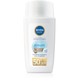 NIVEA SUN Ultra Light Fluid nuantator cu textura usoara SPF 50+ culoare Medium 40 ml