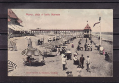 CONSTANTA - MAMAIA PLAJA SI BAILE MAMAIA CIRCULATA 1907 UPU foto