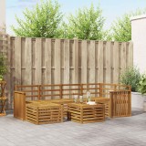 vidaXL Seturi de canapele natural Lemn Solid de Acacia 3375124