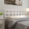 vidaXL Tăblie de pat, alb, 156x4x100 cm, lemn masiv de pin 817896
