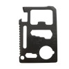 Card multifunctional pentru spravietuire, otel inoxidabil, husa inclusa, negru