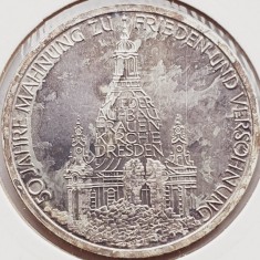 515 Germania 10 mark 1995 Frauenkirche in Dresden - J - km 185 argint