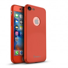 Husa Ipaky 360 Grade Ultra Slim iPhone 8 Red Folie Sticla Inclusa foto