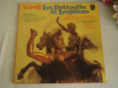 VERDI - Batalia de la Legano - Cutie cu 2 Viniluri Philips Perfecte foto