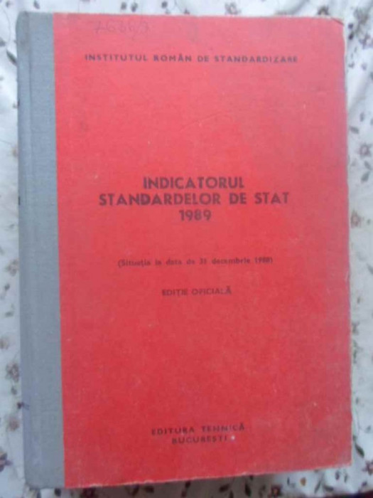 INDICATORUL STANDARDELOR DE STAT 1989-INSTITUTUL ROMAN DE STANDARDIZARE-231155