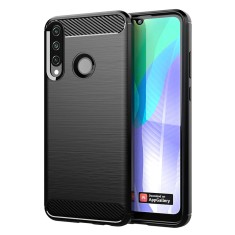 Husa TPU Forcell Carbon pentru Huawei Y6p, Neagra