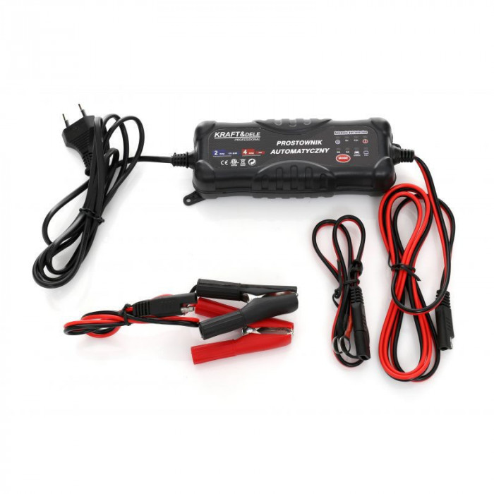 Redresor auto digital 6-12V 2A/4A AGM, EFB, GEL KraftDele KD1289