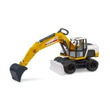 Excavator Bruder, jucărie de construcții, scală 1:16, din plastic rezistent