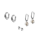 Cercei ALDO argintii, LOVEKNOTS 040, din metal