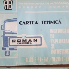Roman Diesel Cartea tehnica instructiuni de exploatare si intretinere UZATA