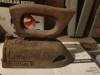 Fier de calcat vechi Sonametan, antic, vintage, pe carbuni, calcator fonta Universal