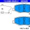 ATE 13.0460-5629.2 set placute frana,frana disc