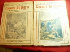 Jules Verne- Comoara din Ostrov- vol.1 si2 -Ed.Cugetarea ,trad.Ion Pas ,interbel foto