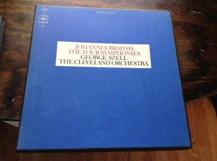 Vinil # 3XLP Editie Cartonata Johannes Brahms - George Szell, The Cleveland Orchestra &lrm;&ndash; The Four Symphonies &lrm; (EX)
